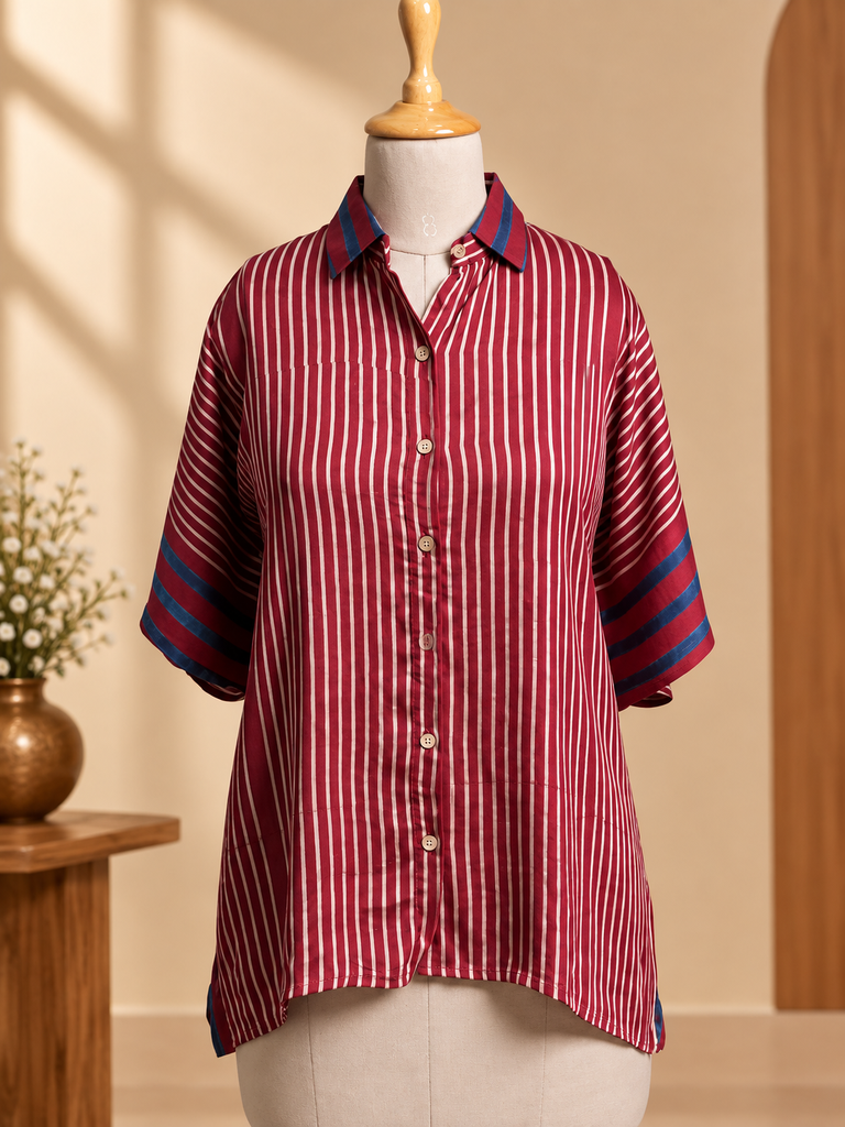 Ajrakh Modal Shirt Kaftans 5015 