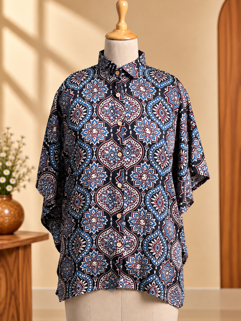 Ajrakh Modal Shirt Kaftans 5015 