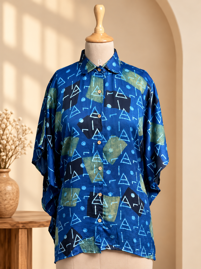 Ajrakh Modal Shirt Kaftans 5015 