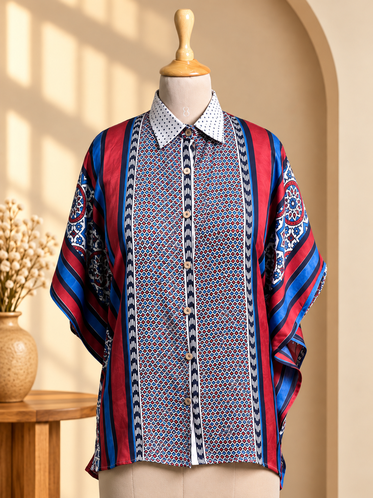 Ajrakh Modal Shirt Kaftans 5015 