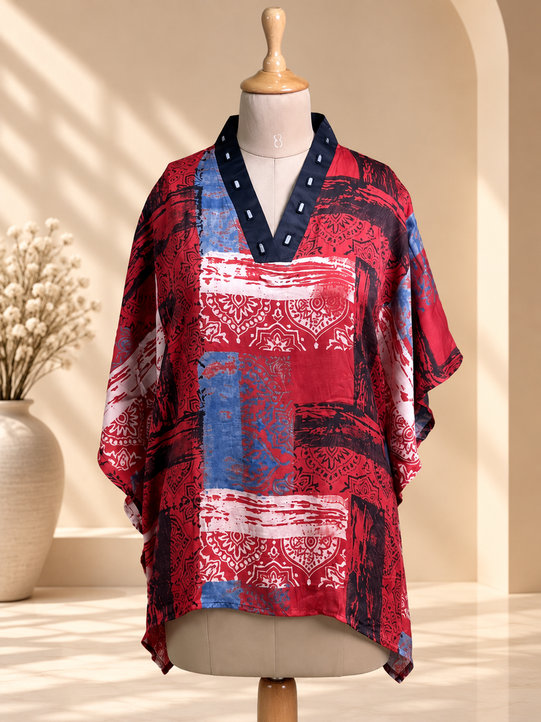 Ajrakh Modal Short Kaftans 5015 