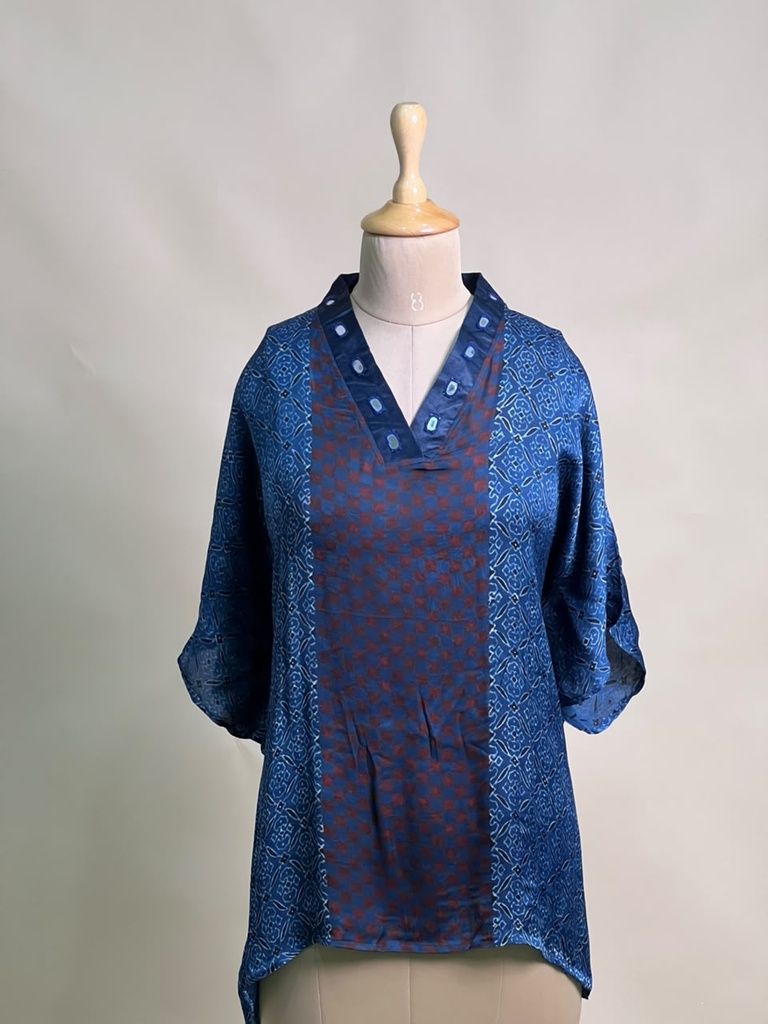 Ajrakh Modal Short Kaftans 5015 