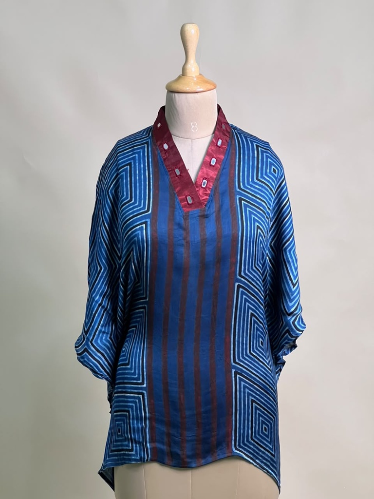 Ajrakh Modal Short Kaftans 5015 