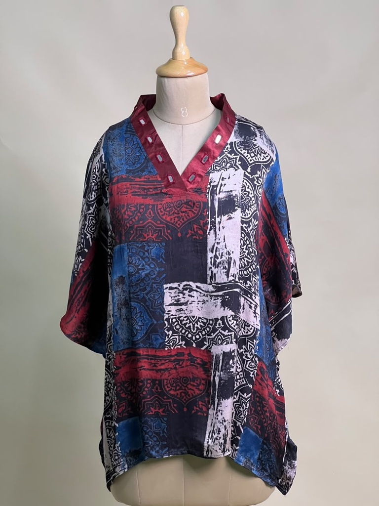 Ajrakh Modal Short Kaftans 5015 