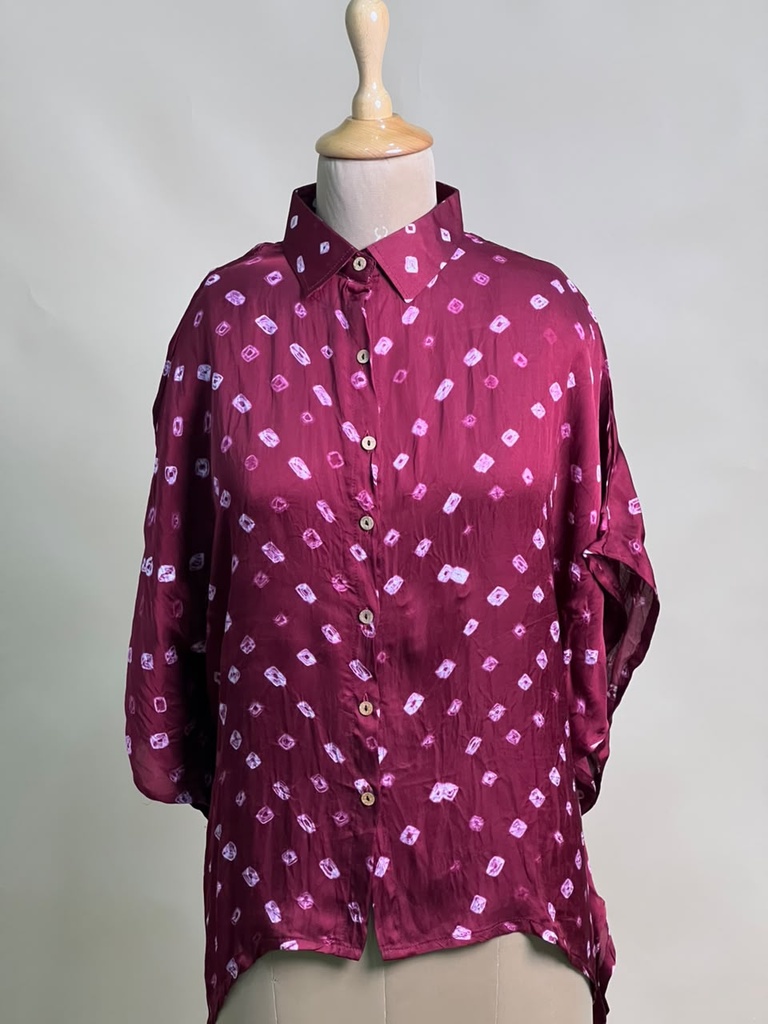 Modal Bandhani Shirt Kaftans 5015