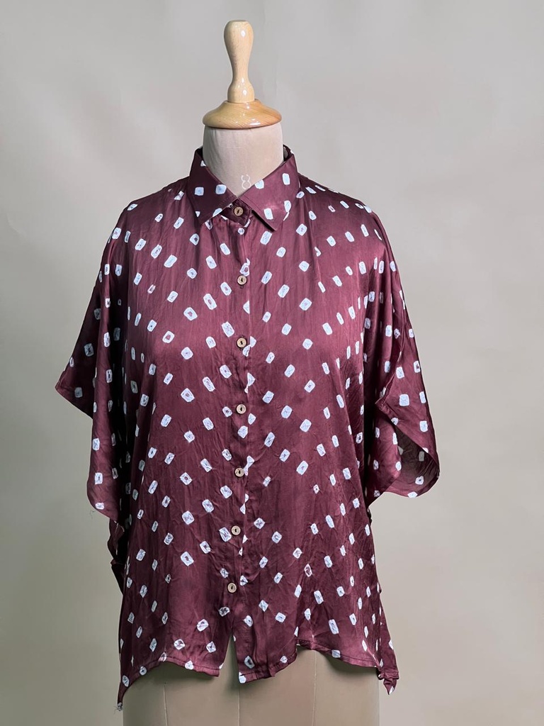 Modal Bandhani Shirt Kaftans 5015