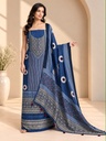 Ajrakh Dola Silk Suit Sets 5048