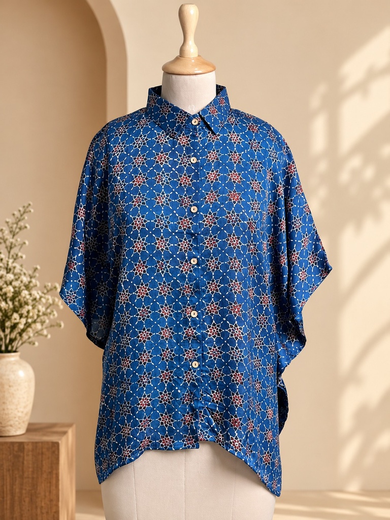 Ajrakh Modal Shirt Kaftans 5015