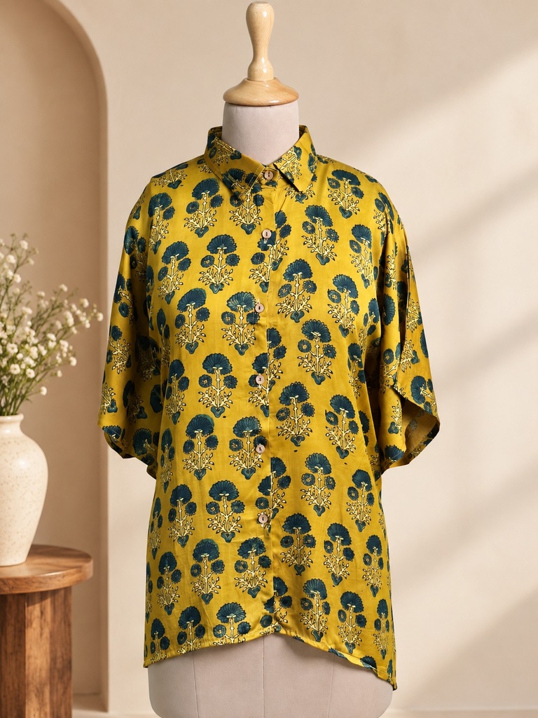 Ajrakh Modal Shirt Kaftans 5015