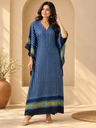 Ajrakh Modal Silk Kaftans 4801