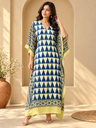 Ajrakh Modal Silk Kaftans 4801