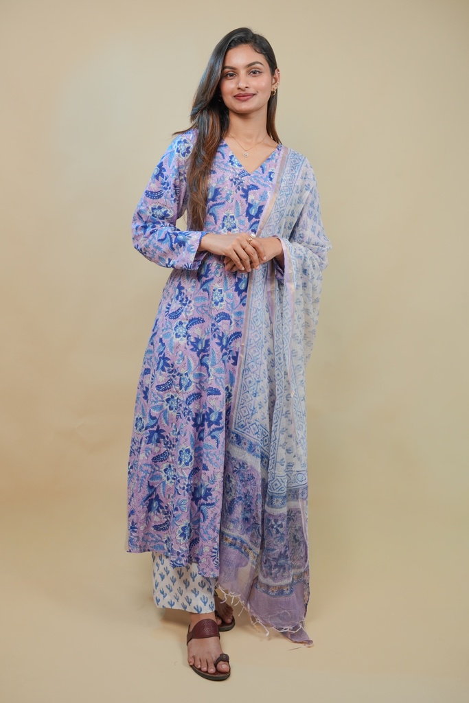 Soft Jaipur Cotton Anarkali Sets 5060