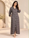Ajrakh Modal Kaftan Style Dress 4803