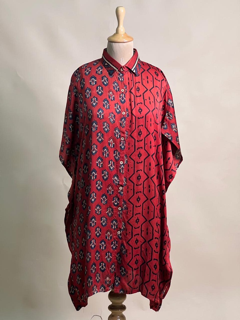 Ajrakh Modal Shirt Kaftans 5015