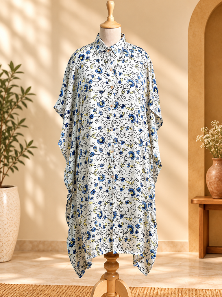 Ajrakh Modal Shirt Kaftans 5015