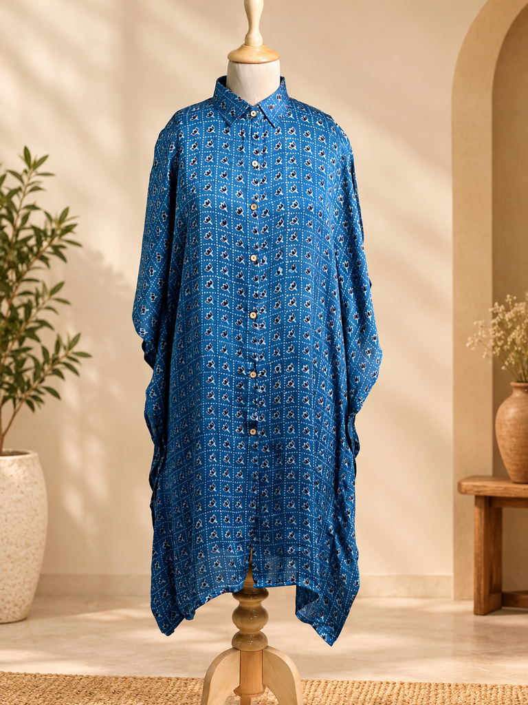 Ajrakh Modal Shirt Kaftans 5015