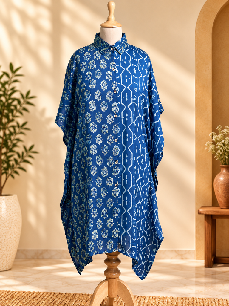 Ajrakh Modal Shirt Kaftans 5015