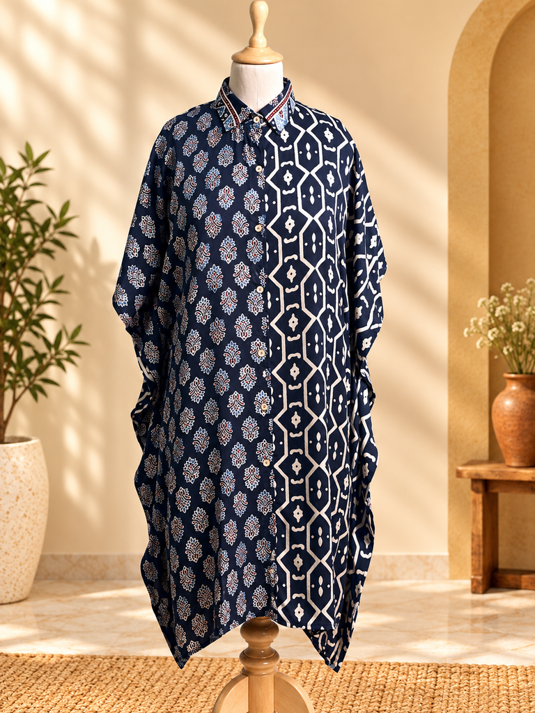 Ajrakh Modal Shirt Kaftans 5015