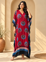 Ajrakh Modal Silk Kaftans 4801
