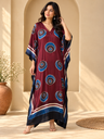 Ajrakh Modal Silk Kaftans 4801