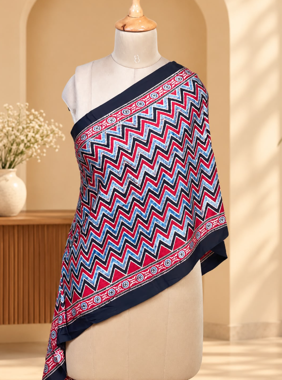 Ajrakh Modal Stoles 5071 