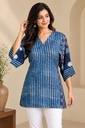 Ajrakh Modal Short Kurtis 5015