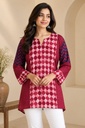 Ajrakh Modal Short Kurtis 5015
