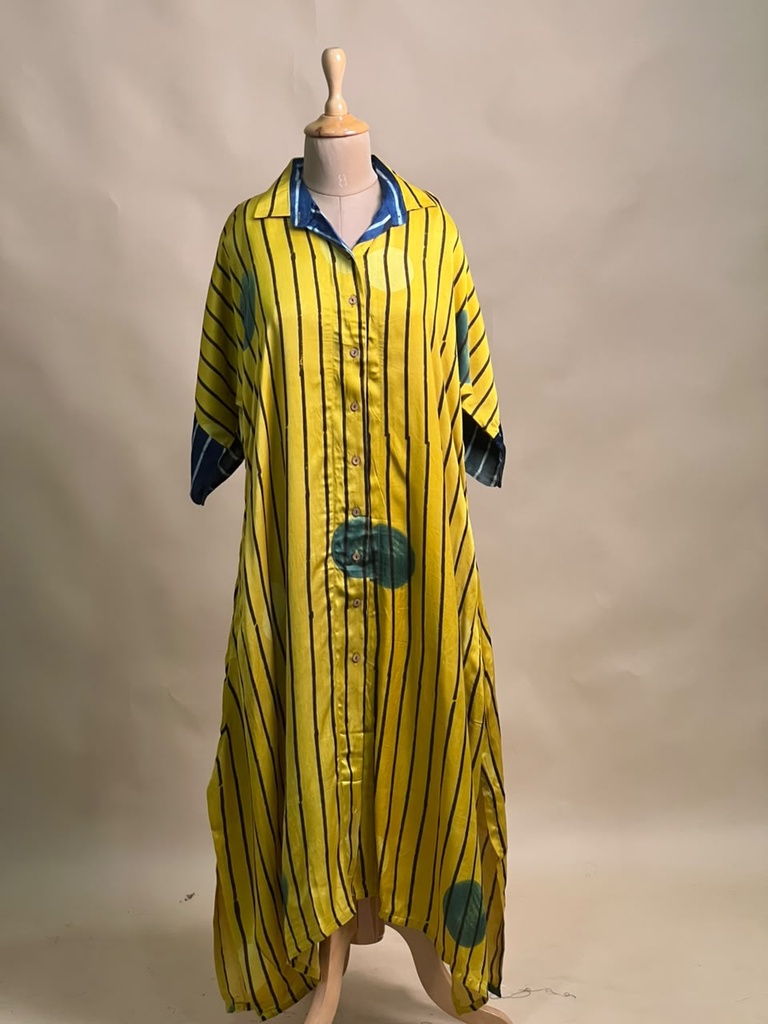Ajrakh Modal Shirt Style Kurti 4803
