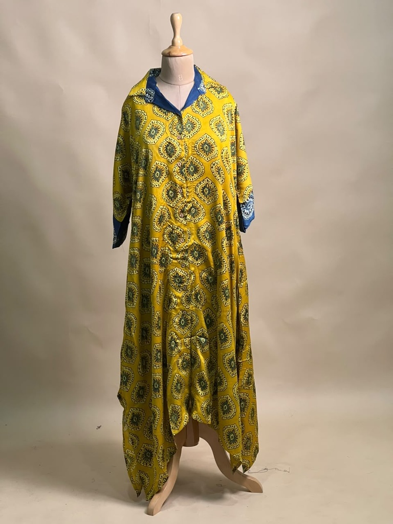 Ajrakh Modal Shirt Style Kurti 4803