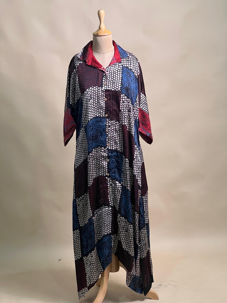 Ajrakh Modal Shirt Style Kurti 4803