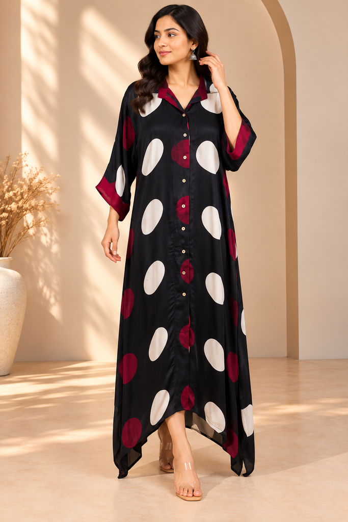 Ajrakh Modal Shirt Style Kurti 4803