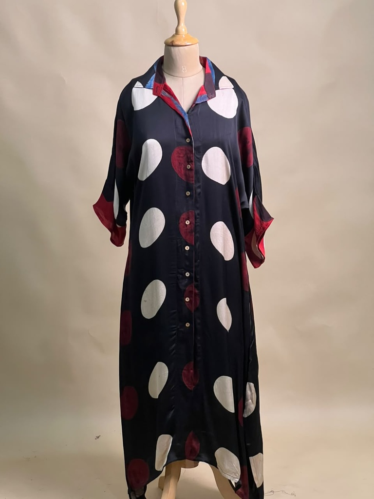 Ajrakh Modal Shirt Style Kurti 4803