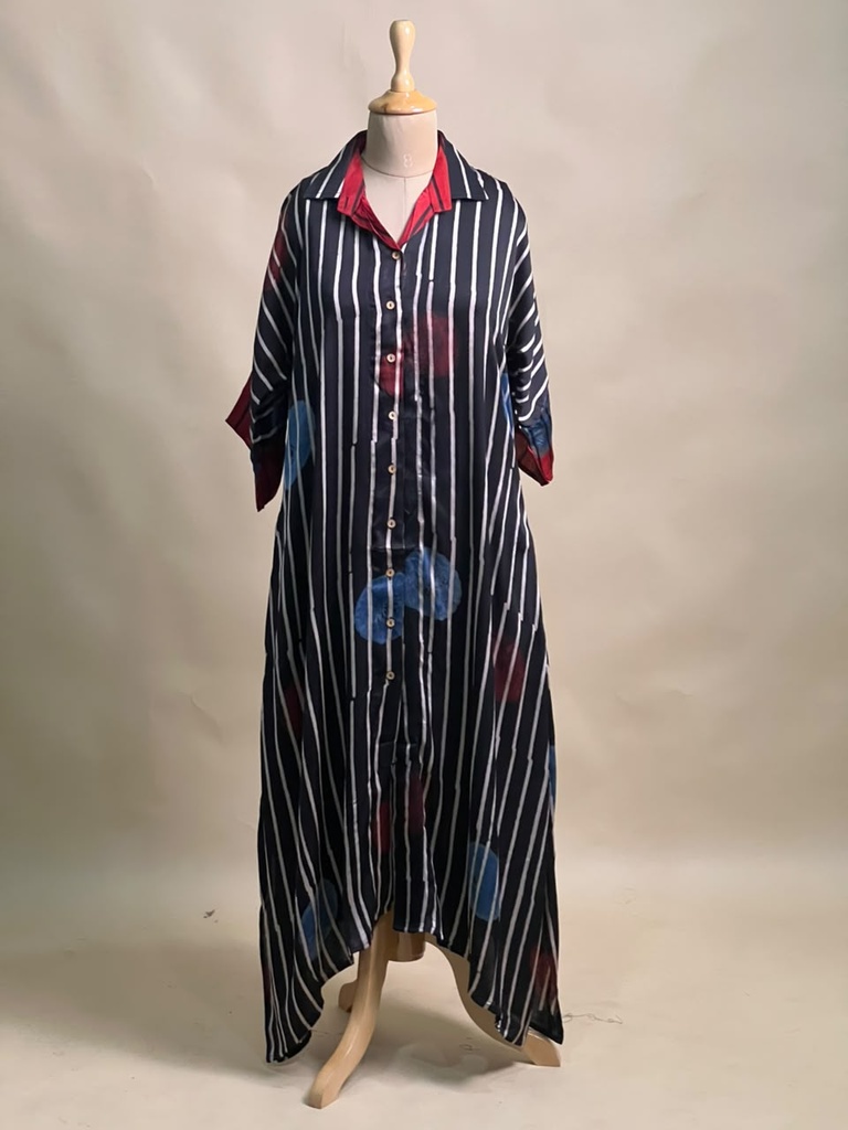 Ajrakh Modal Shirt Style Kurti 4803