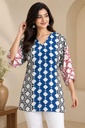 Ajrakh Modal Short Kurtis 5015