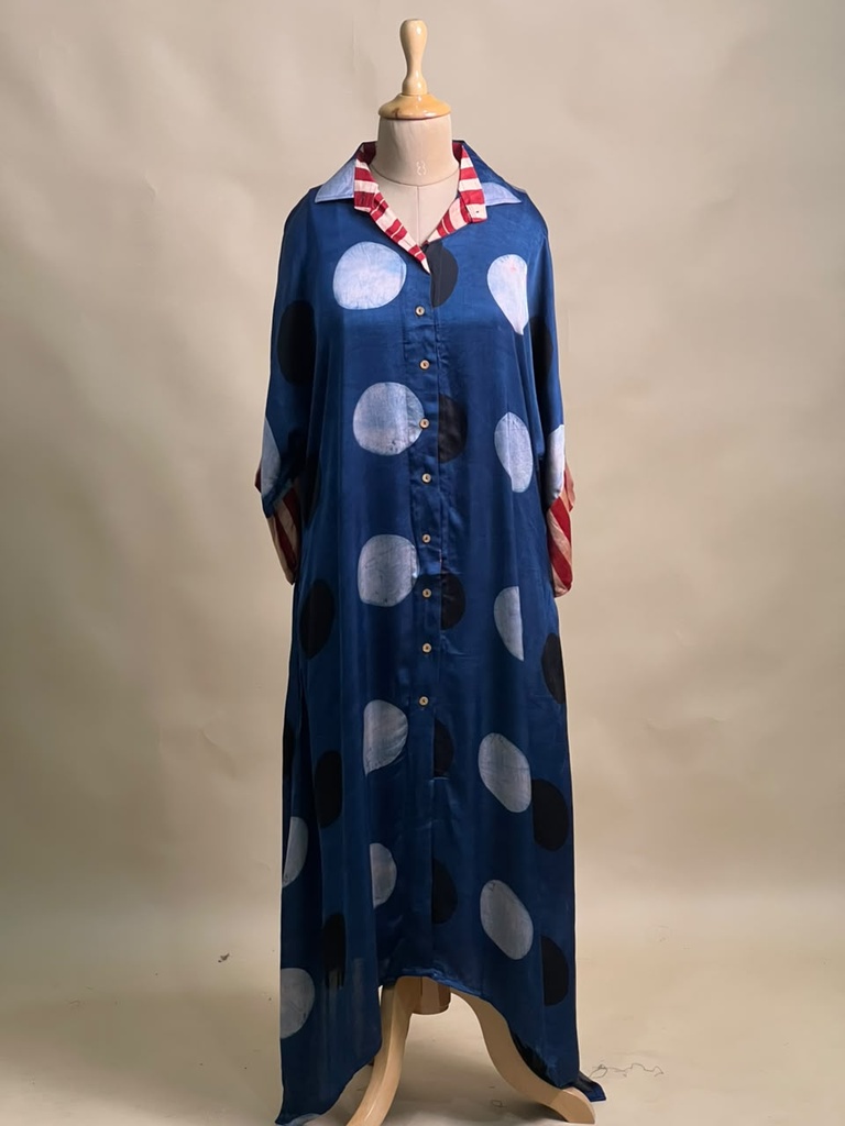 Ajrakh Modal Shirt Style Kurti 4803