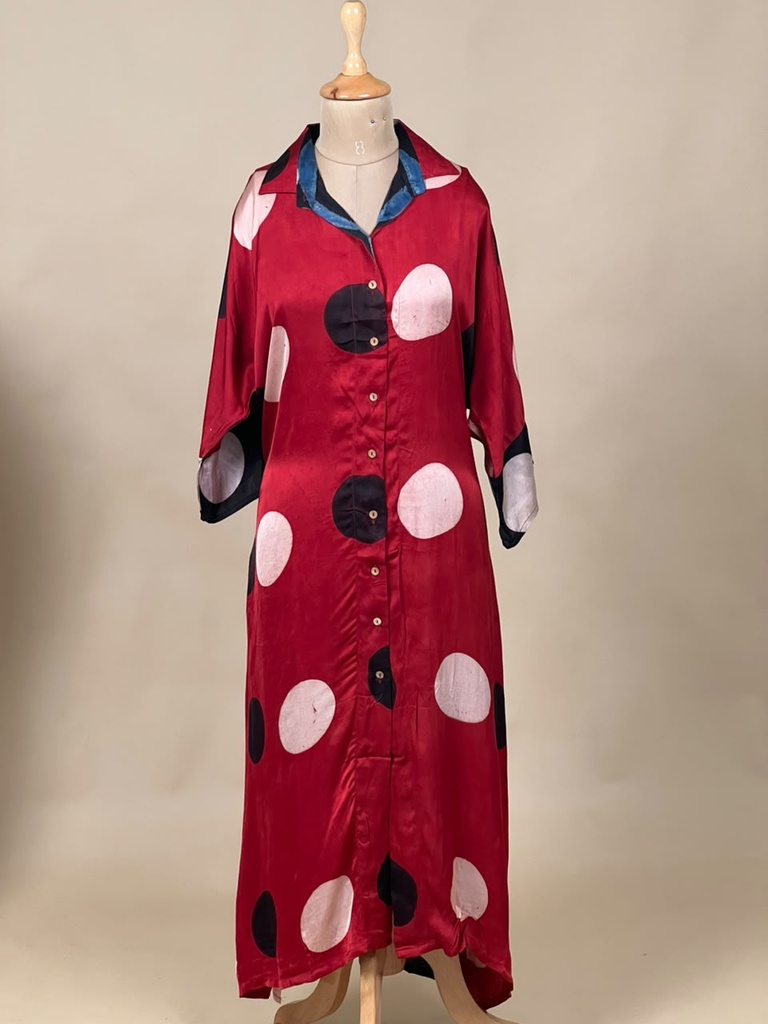Ajrakh Modal Shirt Style Kurti 4803