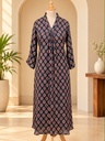 Ajrakh Modal Silk Aline Kurti 5053