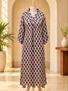Ajrakh Modal Silk Aline Kurti 5053