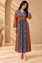 Ajrakh Modal Silk Aline Kurti 5053