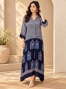 Ajrakh Modal Shirt Style Kurti 4803
