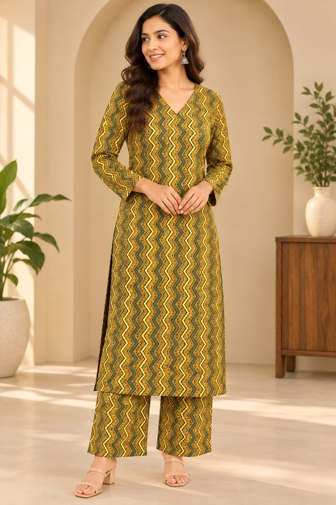 Ajrakh Cotton Coord Sets 5029