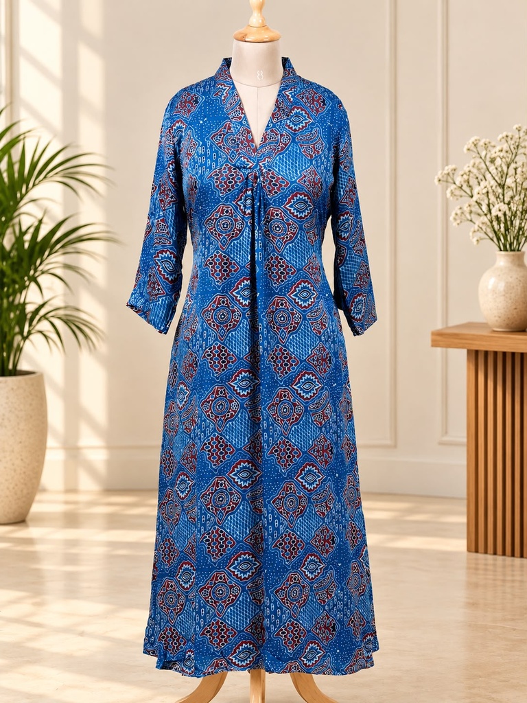 Ajrakh Modal Aline Kurtis 5053