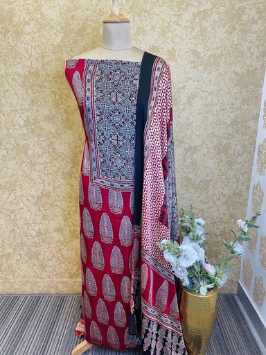 [SUAZ] Ajrakh Modal Silk Suit 5012 