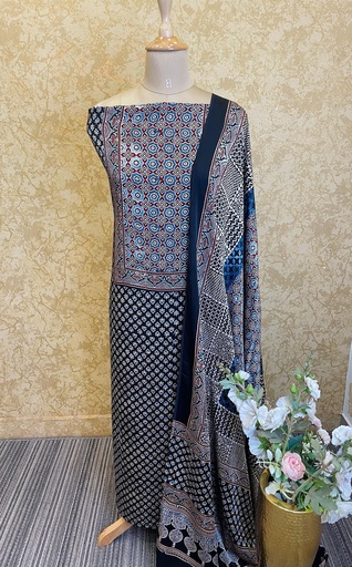 [SUAZ] Ajrakh Modal Silk Suit 5012