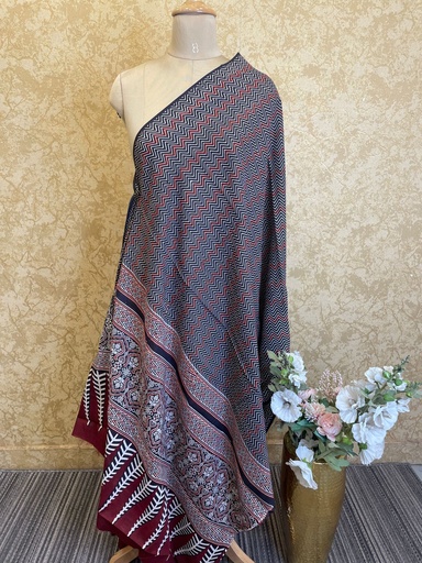 [DUVD] Ajrakh Cotton Dupatta 4565