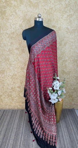 Ajrakh Modal Silk Dupatta 4564