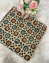 Ajrakh Handblock printed Modal Silk fabric 5019