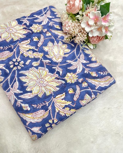 [CFBK290] Bagru HandBlock Printed Cotton fabric 5023