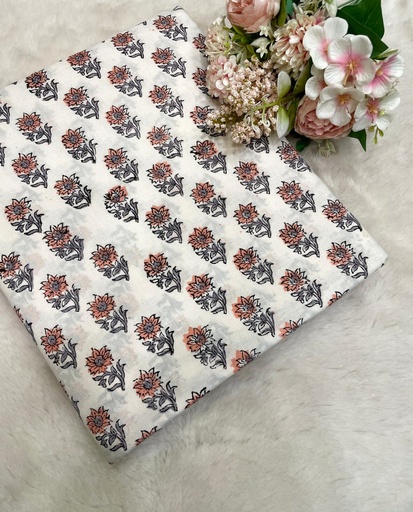 [CFBK]  Bagru HandBlock Printed Cotton fabric 5023