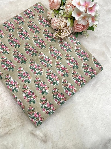 Bagru HandBlock Printed Cotton fabric 5023